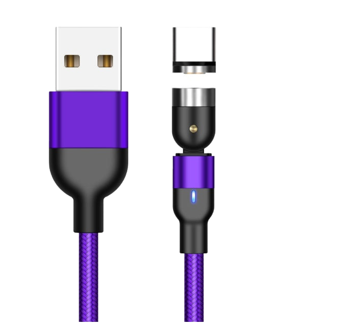 Image from Essager Rotate Magnetic Cable 360 Degree USB Type C Charging Cable Fast Charging Magnet Charger 540 Rotate Micro Magnetic Cable - Copy