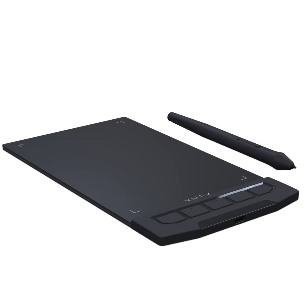 Image from 1pc XENX Drawing Tablet, ABS Material, 8192 Pressure Levels, 5080 LPI Pen Resolution, 266 PPS Reporting Rate, 2 Programmable Buttons, No Battery, Compatible with Mobile & Computer, Portable Design for Digital Art, Animation, - Copy