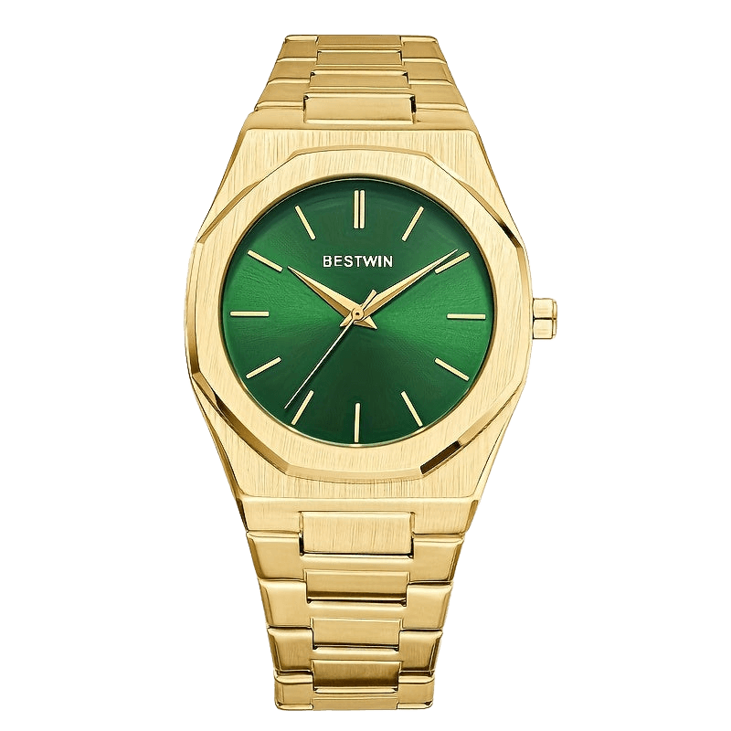 Elegant Men's Quartz Watch with Sleek Alloy Steel Band - TKINGS