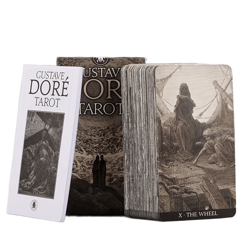 Ancien Gustave Dore Tarot 78-Card Set with Intuitive Guide Book & Fortune - TKINGS