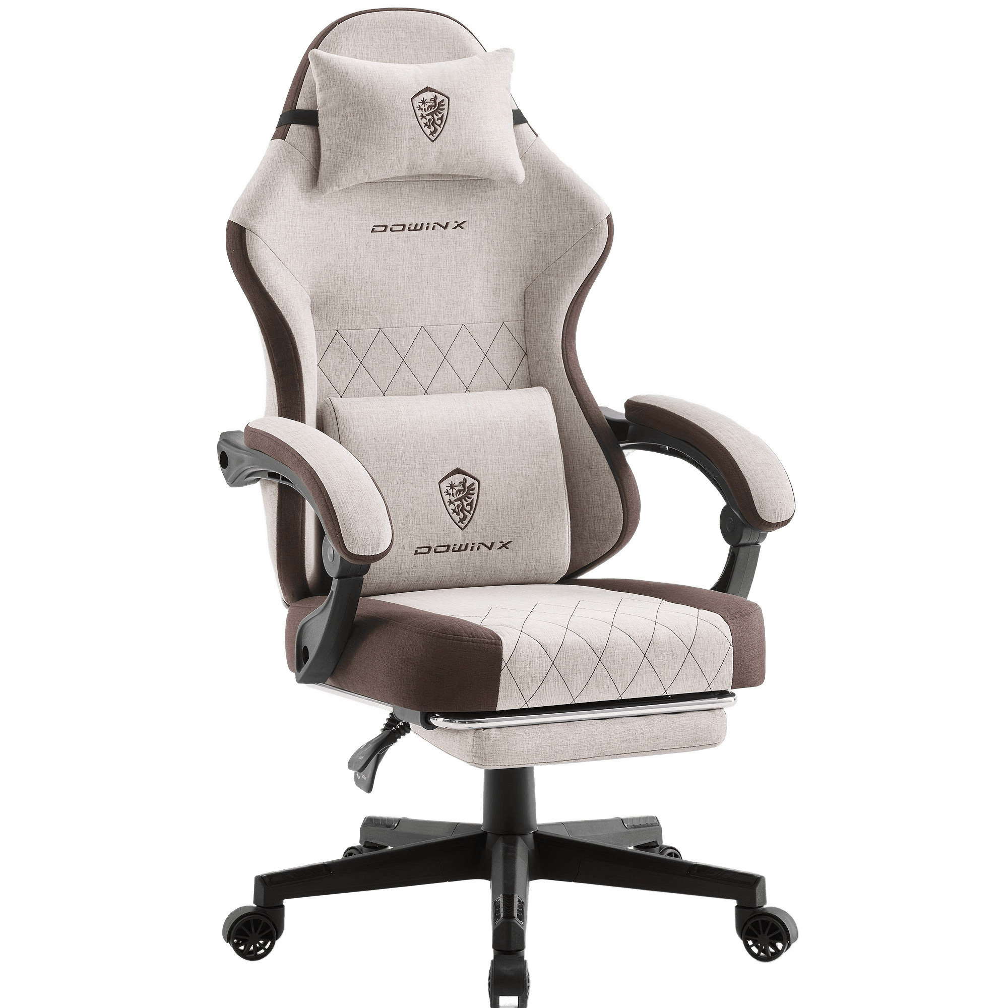 Dowinx gaming chair with spring cushion, adult lumbar support office chair - TKINGS
