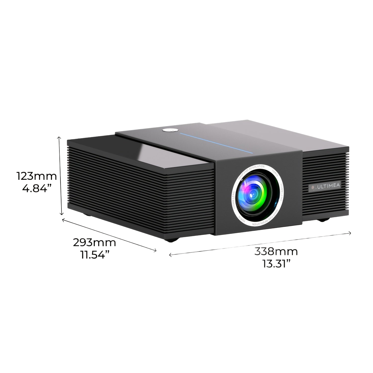 Image from ULTIMEA 4K Decoding Projector, Native 1080P, 700/900 ANSI, Auto Focus & Obstacle Avoidance, 6D Keystone, HDR10, WiFi Wireless, Home Cinema Smart Projector - Copy