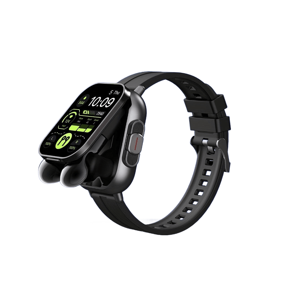 2-in-1 smart watch with Eardbuds sports fitness tracker - TKINGS