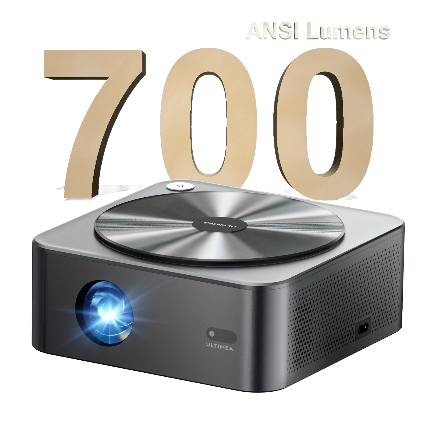 Image from ULTIMEA 4K Decoding Projector, Native 1080P, 700/900 ANSI, Auto Focus & Obstacle Avoidance, 6D Keystone, HDR10, WiFi Wireless, Home Cinema Smart Projector - Copy