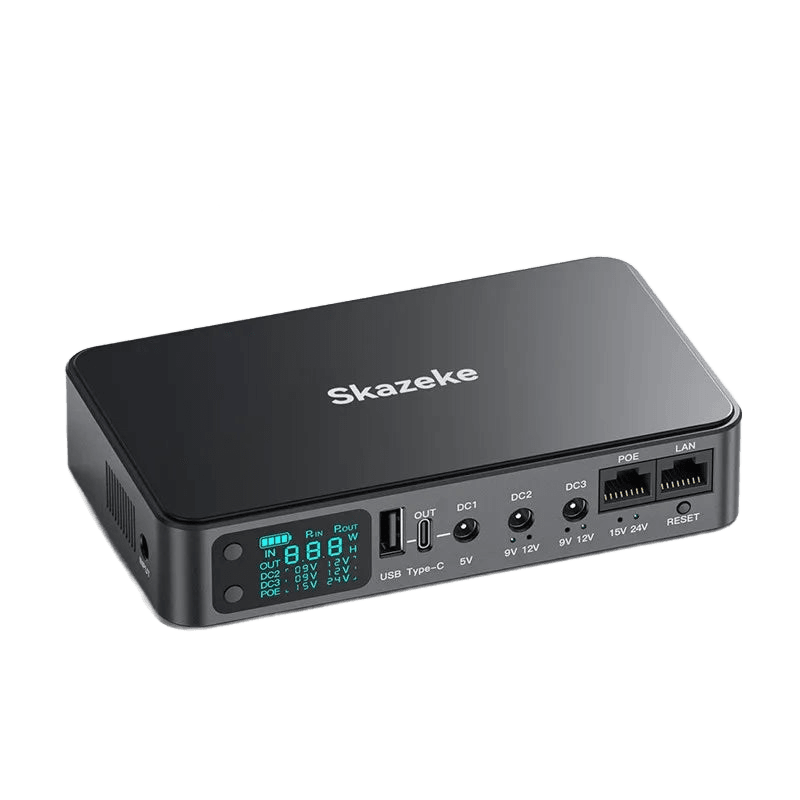 Skazeke D2P Mini DC UPS Power Supply 18000mAh 5v 9v 12v 2A 220V - TKINGS