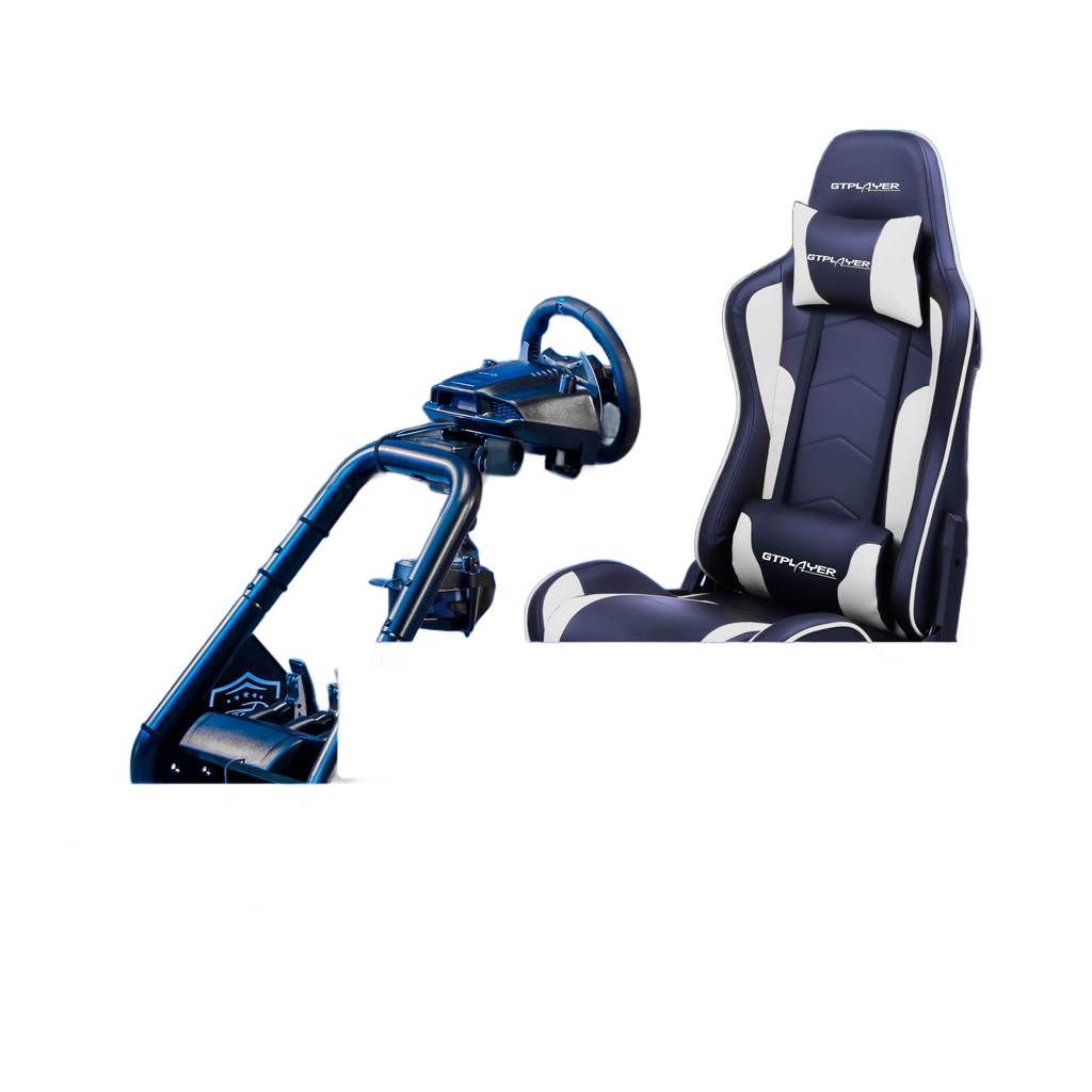 Image from Driving Simulator Cockpit, Racing Steering Wheel and Pedal Structure, Automotive Simulation Platform - Copy
