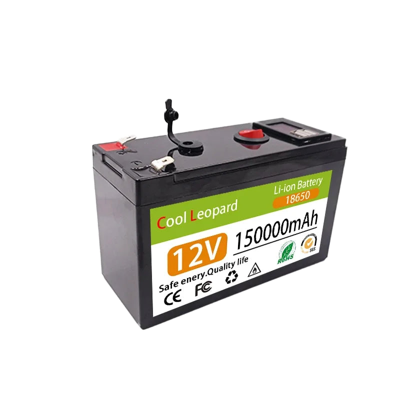 Image from 12V 150Ah Lithium 18650 Deep Cycle Battery for Solar,Fish Finder, Power Wheels, Lighting, Off-Grid Applications Built-in BMS - Copy