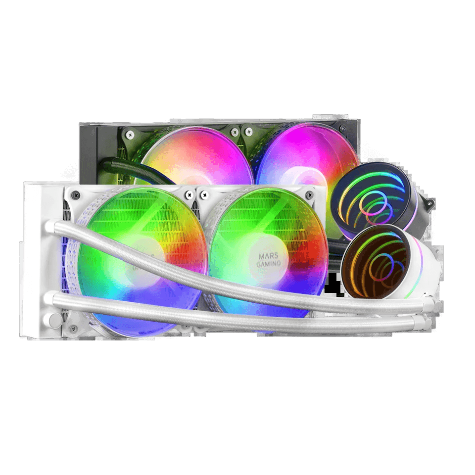 Mars gaming ml-one240, liquid cpu cooling, tdp 400w 2 frgb fans - TKINGS
