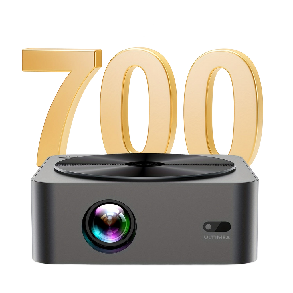 Image from ULTIMEA 4K Decoding Projector, Native 1080P, 700/900 ANSI, Auto Focus & Obstacle Avoidance, 6D Keystone, HDR10, WiFi Wireless, Home Cinema Smart Projector - Copy