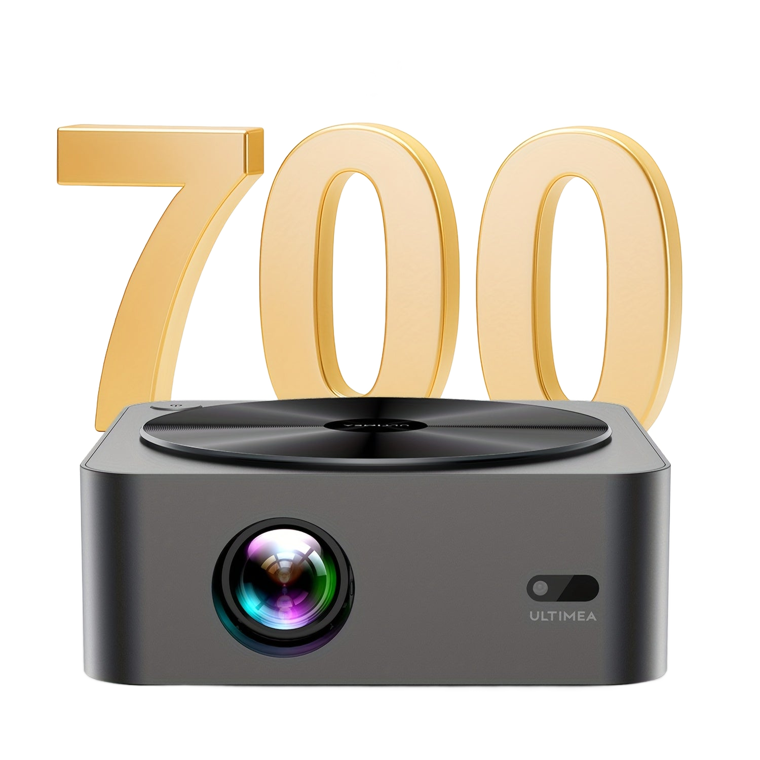 Image from ULTIMEA 4K Decoding Projector, Native 1080P, 700/900 ANSI, Auto Focus & Obstacle Avoidance, 6D Keystone, HDR10, WiFi Wireless, Home Cinema Smart Projector - Copy