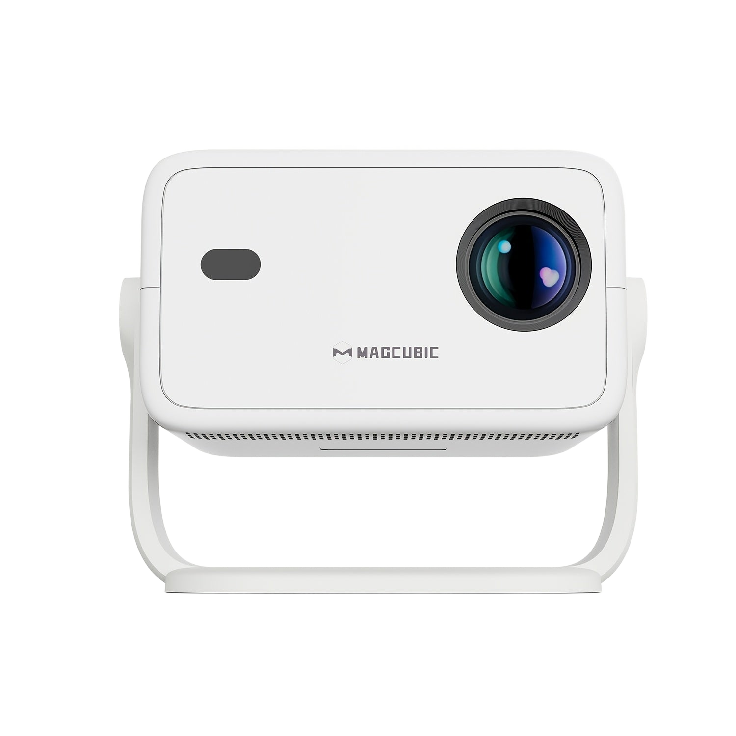 Image from Magcubic L018 Portable Projector with Voice Assistant, 1080P HD, 650 ANSI Lumens, 1.2:1 Projection Ratio, 360° Removable, 1080P Native Resolution, Android 11, EU Plug, White, Projector for Home Theater, Office Presentation, - Copy