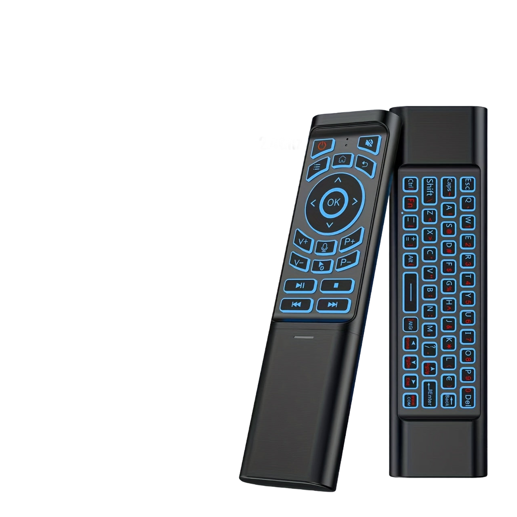 Image from 2025 Upgraded Mini M3 Tri-Mode Wireless Keyboard Remote Control Set with Wireless + 2.4G Dual Channel | Cross-Screen Multi-Device Instant Switching | Voice Control & Smart Learning Function | Compatible with PC/Android TV/Ras - Copy