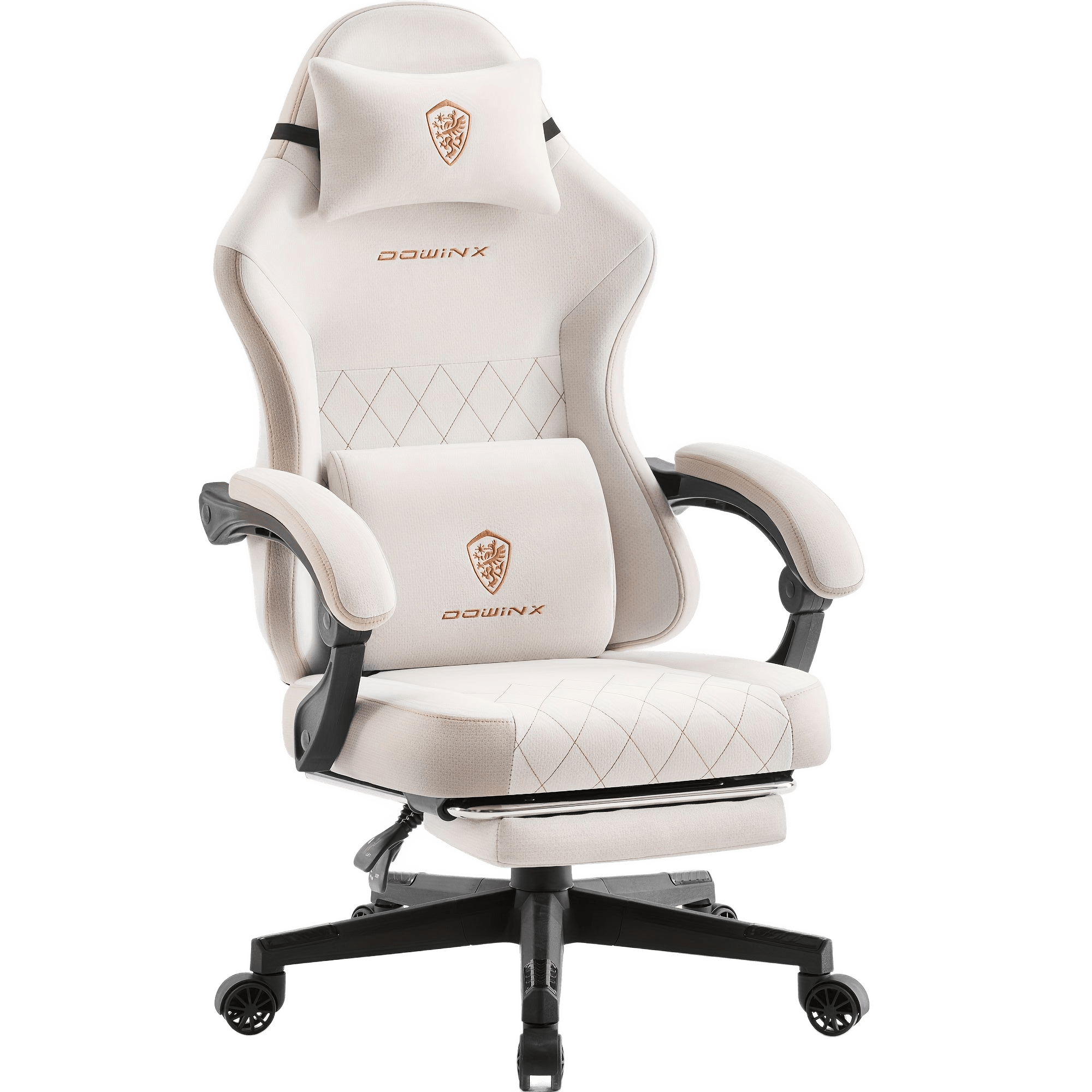 Dowinx gaming chair with spring cushion, adult lumbar support office chair - TKINGS