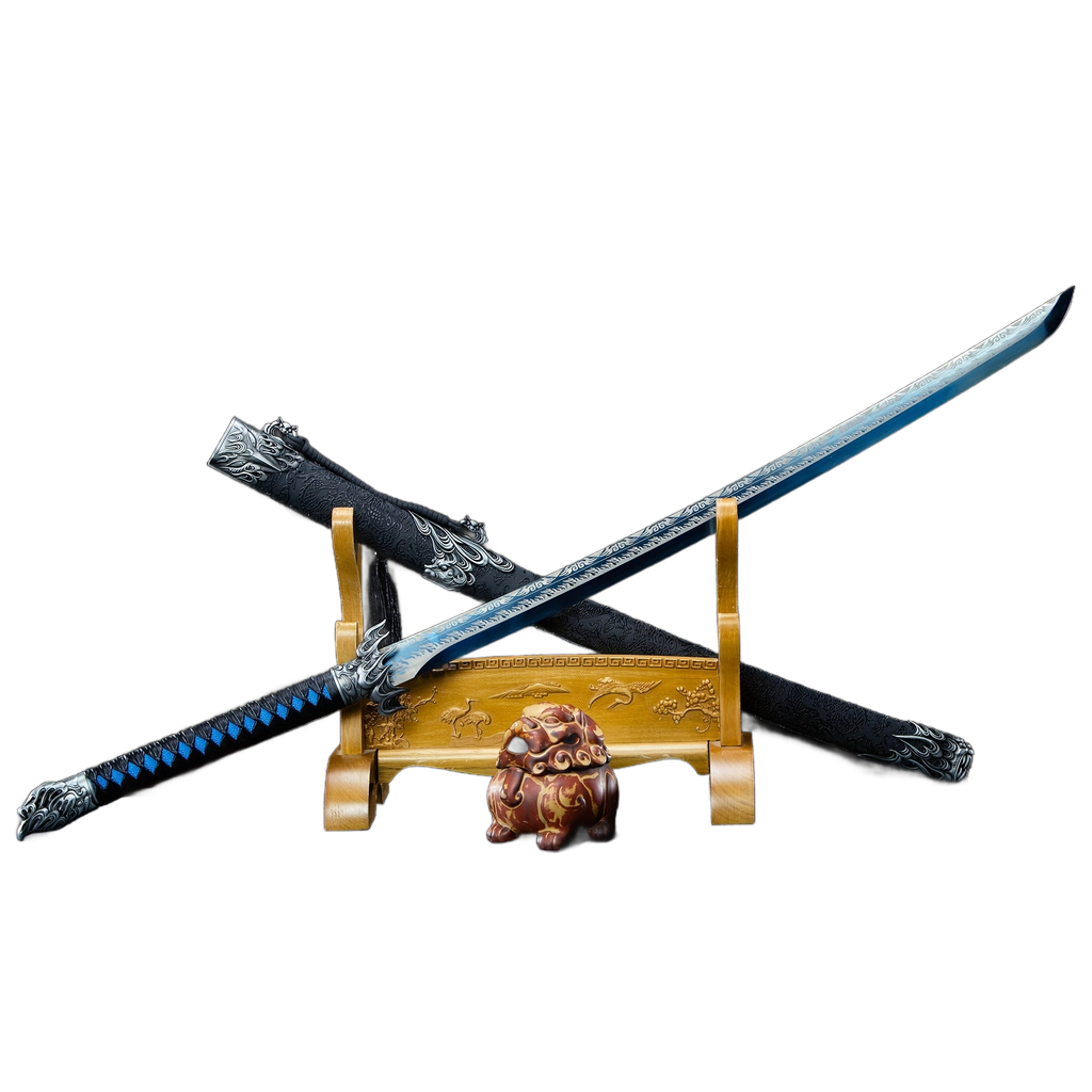 Image from [ Samurai Soul ] Made Of High-quality Stainless Steel And Finely Polished, The Samurai Sword Not Only Has Outstanding Toughness But Also Comes with An Exquisite Scabbard, Making It An Excellent Choice to Showcase The Spirit O - Copy