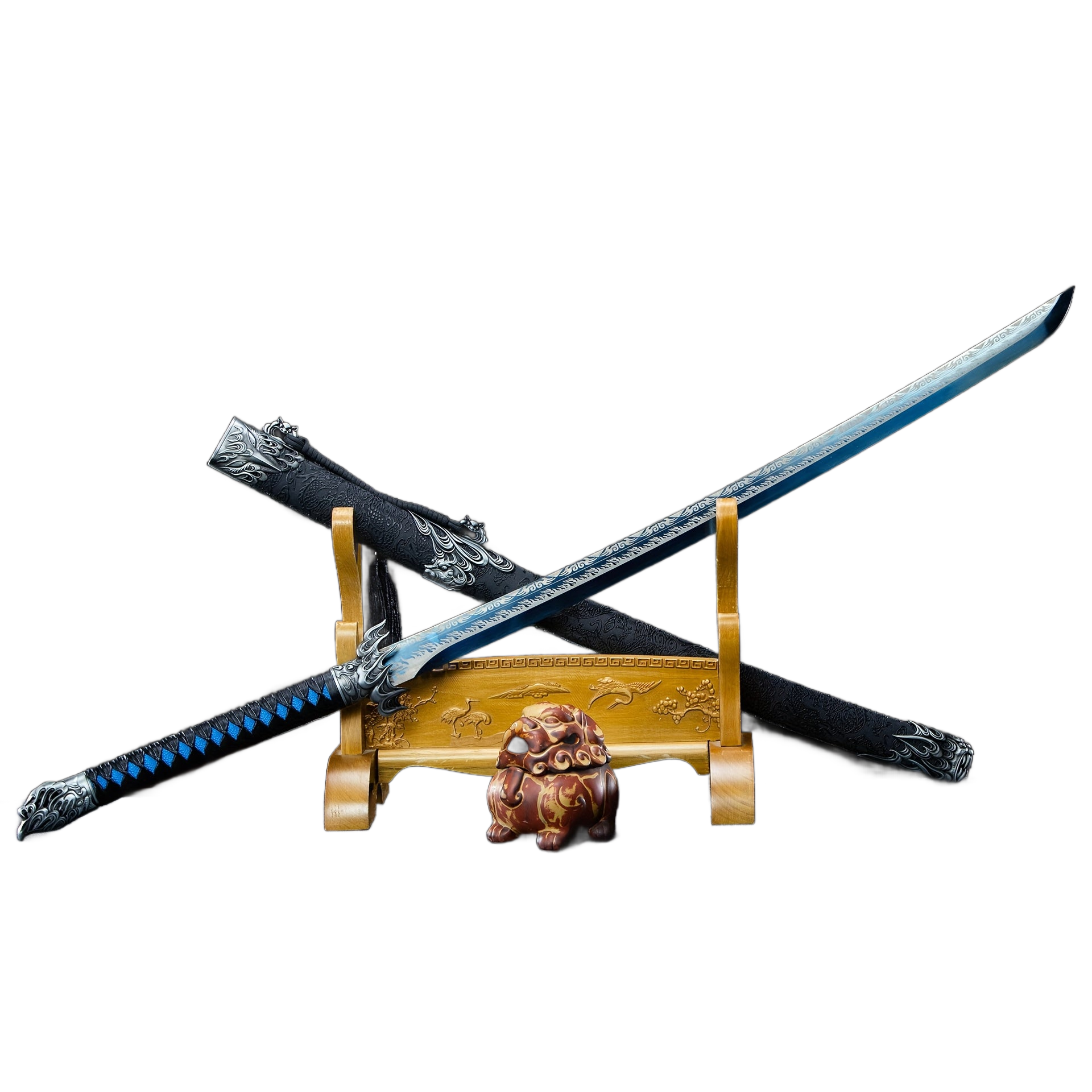 Image from [ Samurai Soul ] Made Of High-quality Stainless Steel And Finely Polished, The Samurai Sword Not Only Has Outstanding Toughness But Also Comes with An Exquisite Scabbard, Making It An Excellent Choice to Showcase The Spirit O - Copy