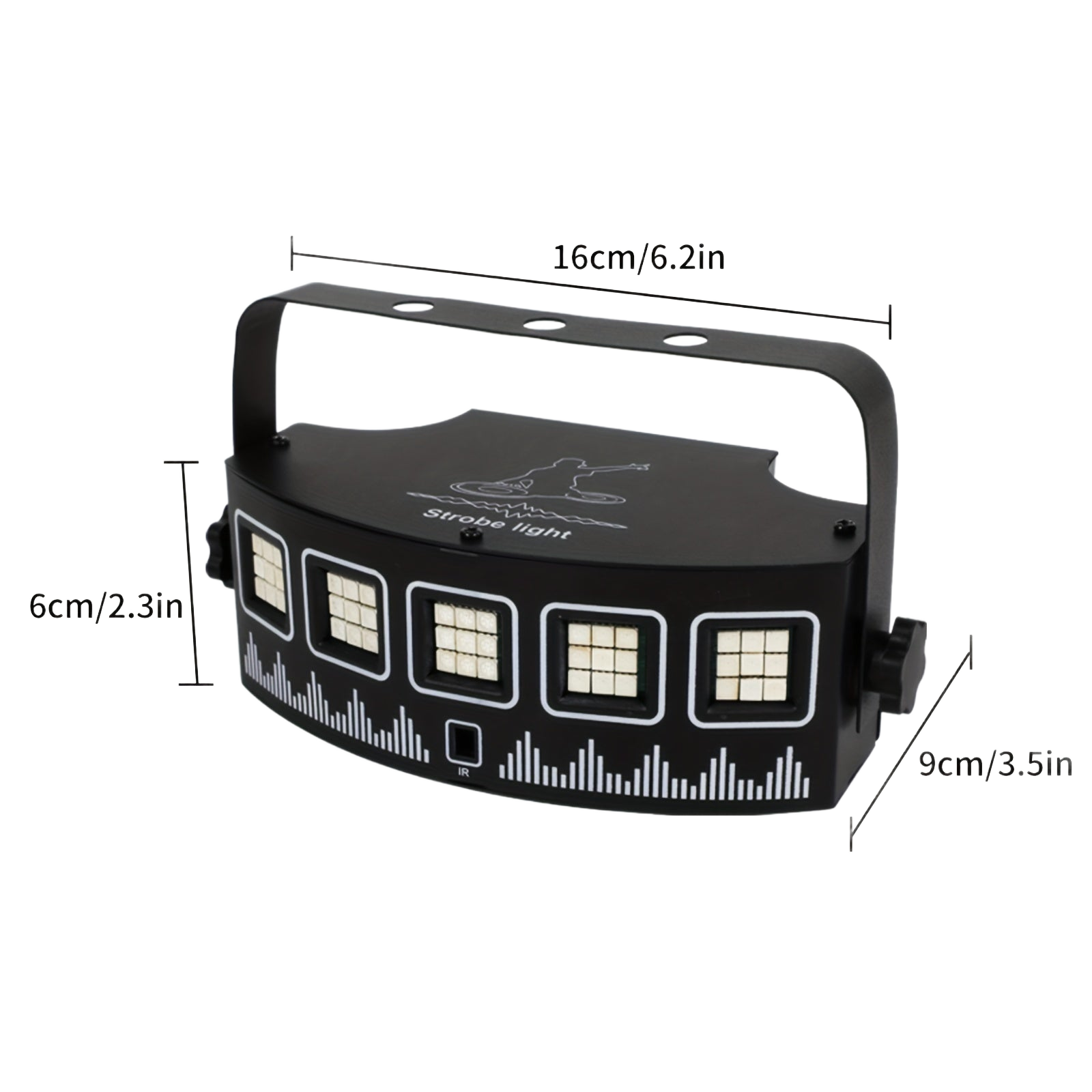 Image from 1pc USB LED Strobe Light with Remote Control – 5-Eye Blacklight Disco Party Lights for Karaoke, Home Decor, and Events, Voice Activated Ambient Lighting for Parties, Father’s Day, Mother’s Day, Black Friday, Cyber Monda - Copy
