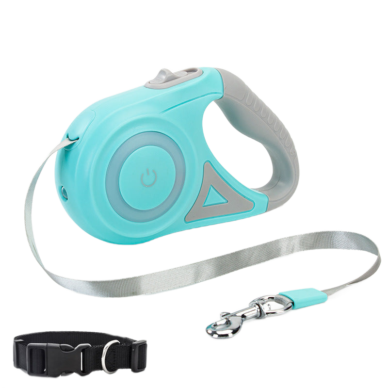 Image from Dog Leash Retractable Leash And Dog Collar Spotlight Automatic Pet Dog Cat Traction Rope For Small Medium Dogs Pet Product - Copy