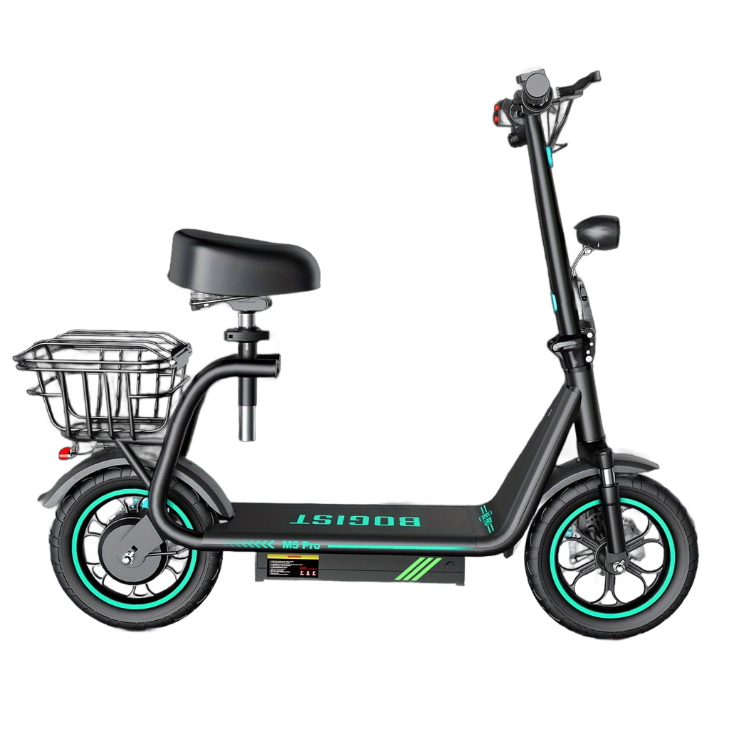 Image from 1pc, Electric Scooter for Adults, 448 W Powerful Motor, Adjustable, Lightweight, 2 Wheel Commuter Scooter with Large and Smooth Wheels - Folding Commuter Electric Scooter - Copy