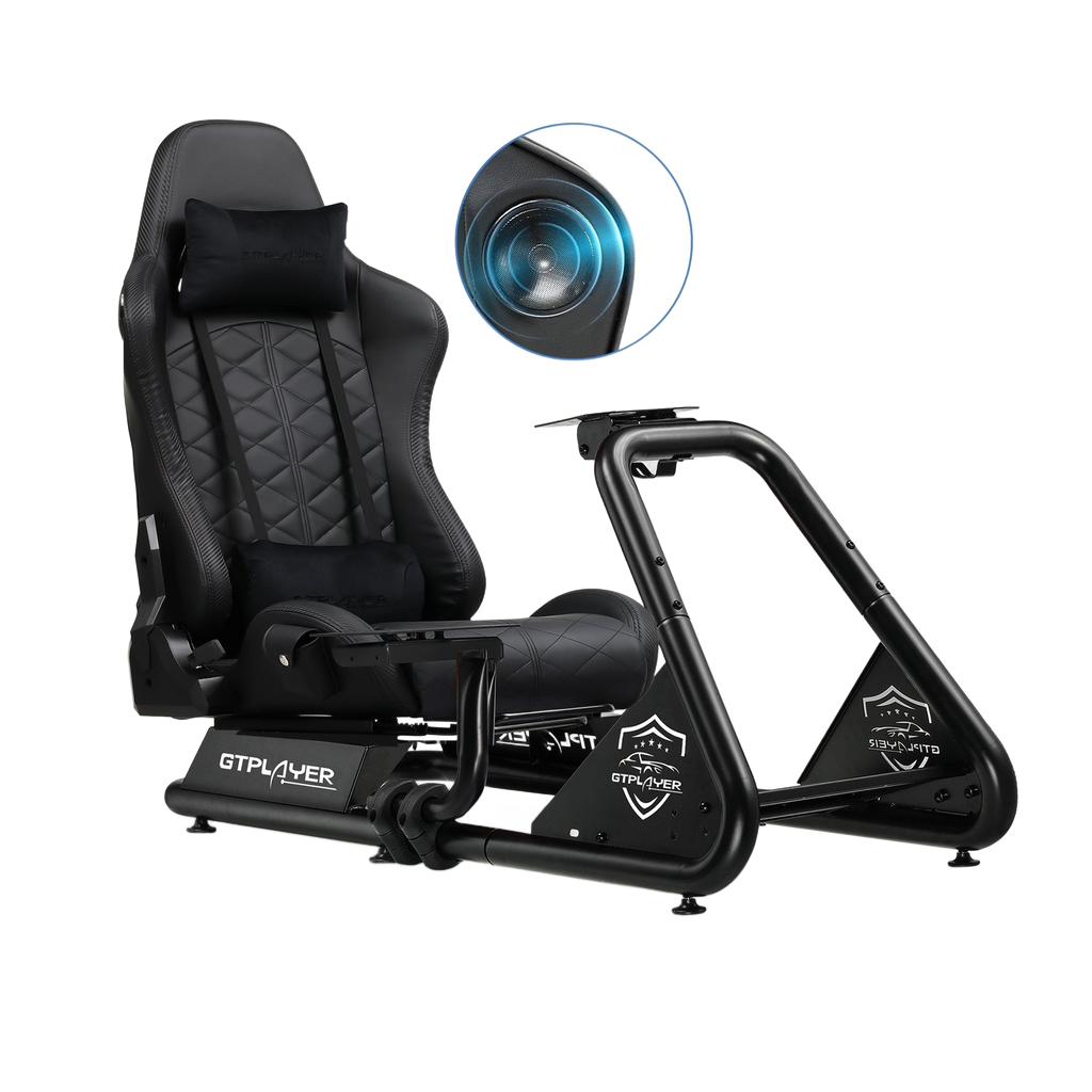 Image from Driving Simulator Cockpit, Racing Steering Wheel and Pedal Structure, Automotive Simulation Platform - Copy