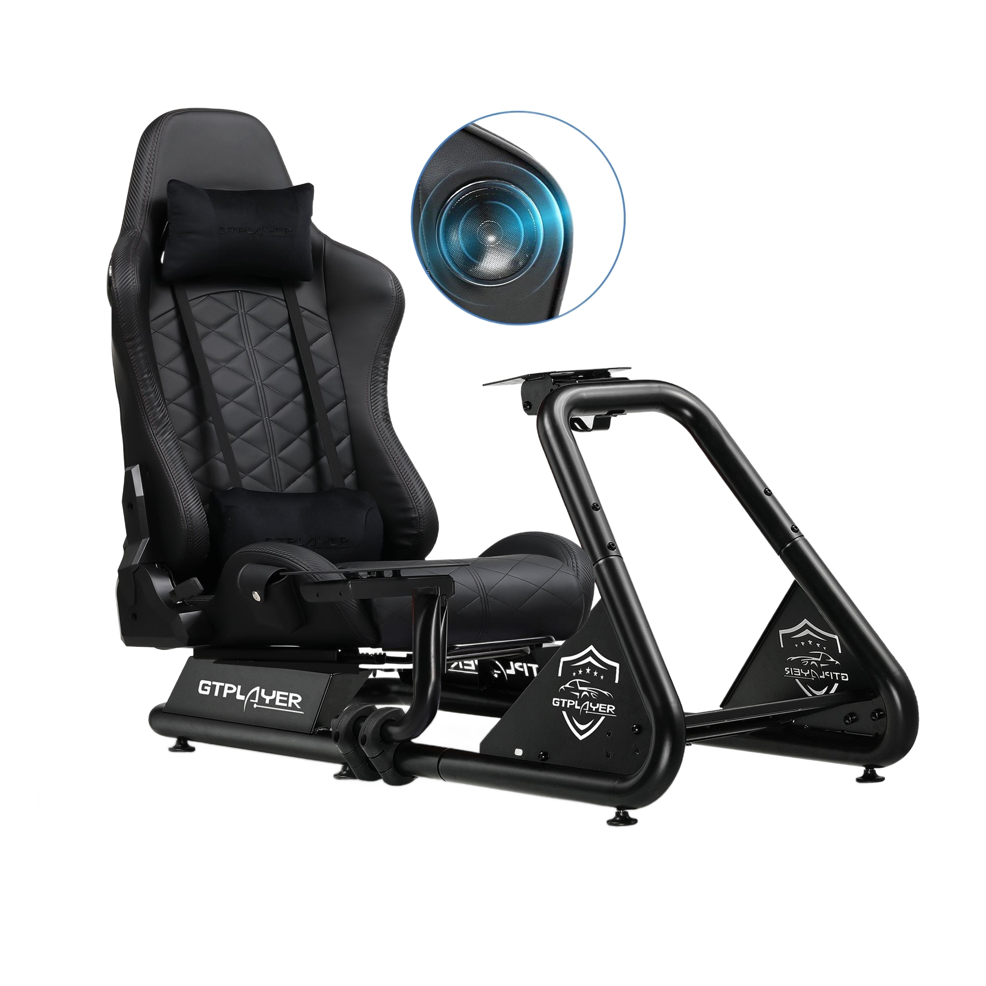 Image from Driving Simulator Cockpit, Racing Steering Wheel and Pedal Structure, Automotive Simulation Platform - Copy