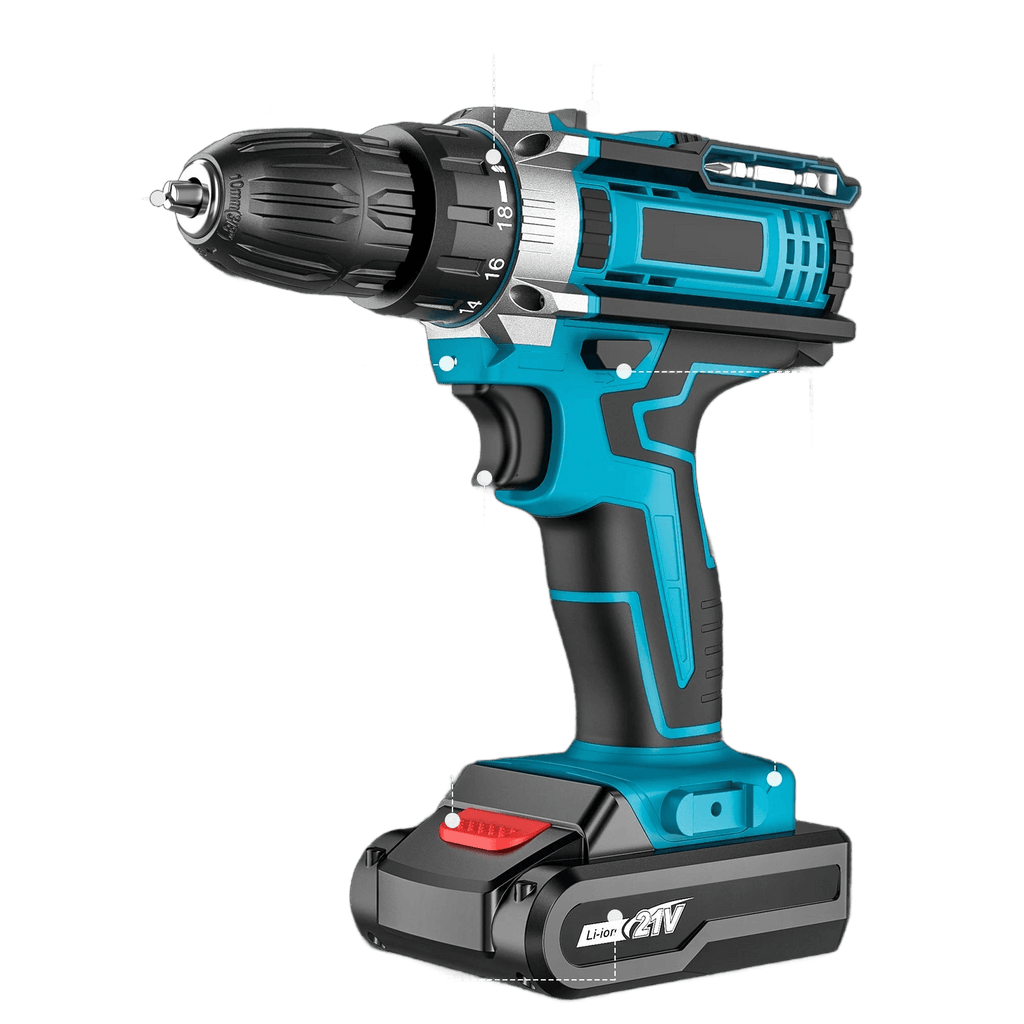 Cordless Impact Screwdriver Handheld Drill Power Tool 32 Torque - TKINGS