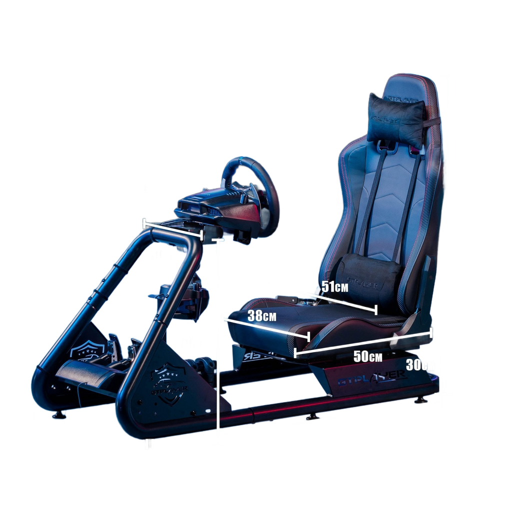 Image from Driving Simulator Cockpit, Racing Steering Wheel and Pedal Structure, Automotive Simulation Platform - Copy