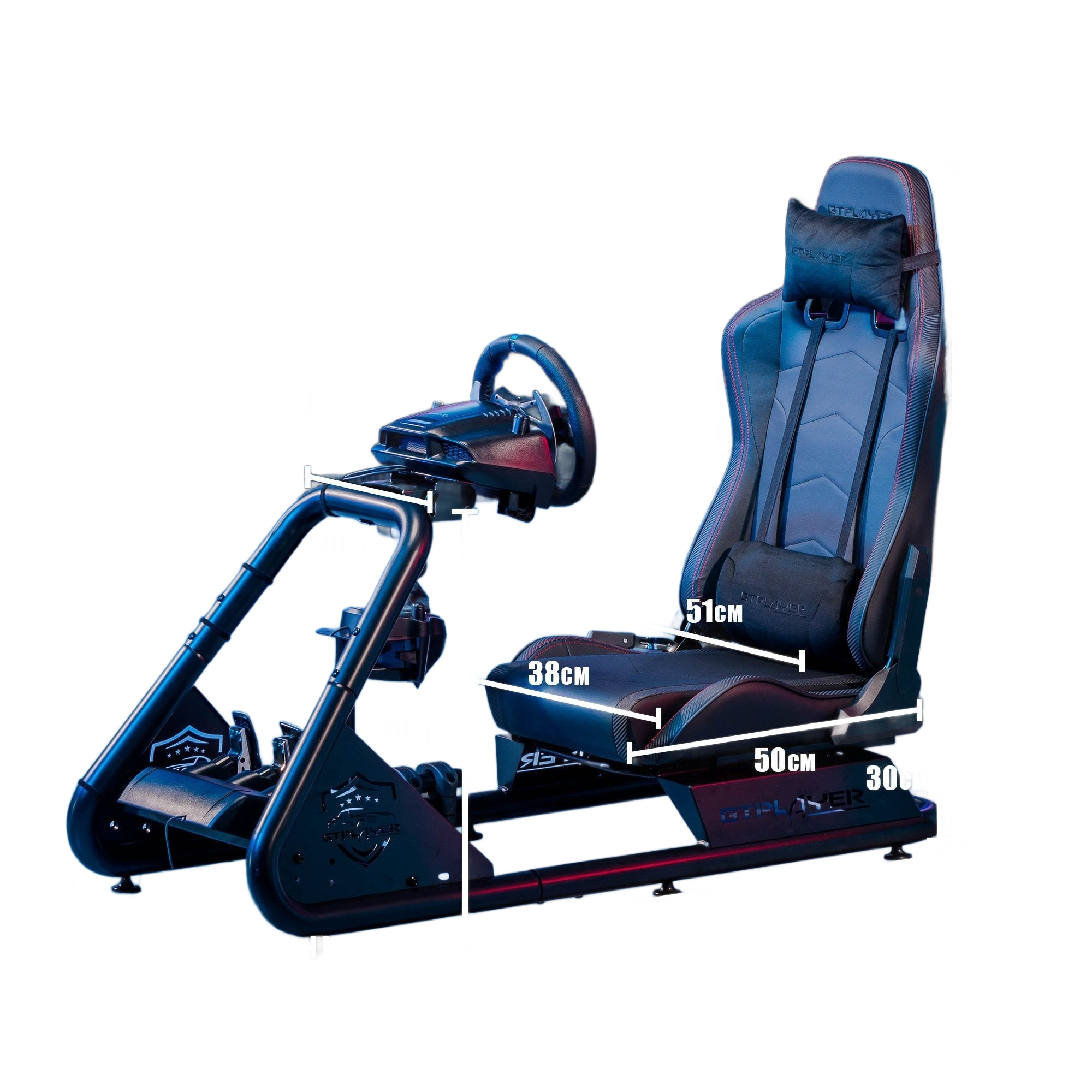Image from Driving Simulator Cockpit, Racing Steering Wheel and Pedal Structure, Automotive Simulation Platform - Copy