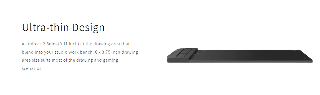 Image from 1pc XENX Drawing Tablet, ABS Material, 8192 Pressure Levels, 5080 LPI Pen Resolution, 266 PPS Reporting Rate, 2 Programmable Buttons, No Battery, Compatible with Mobile & Computer, Portable Design for Digital Art, Animation, - Copy