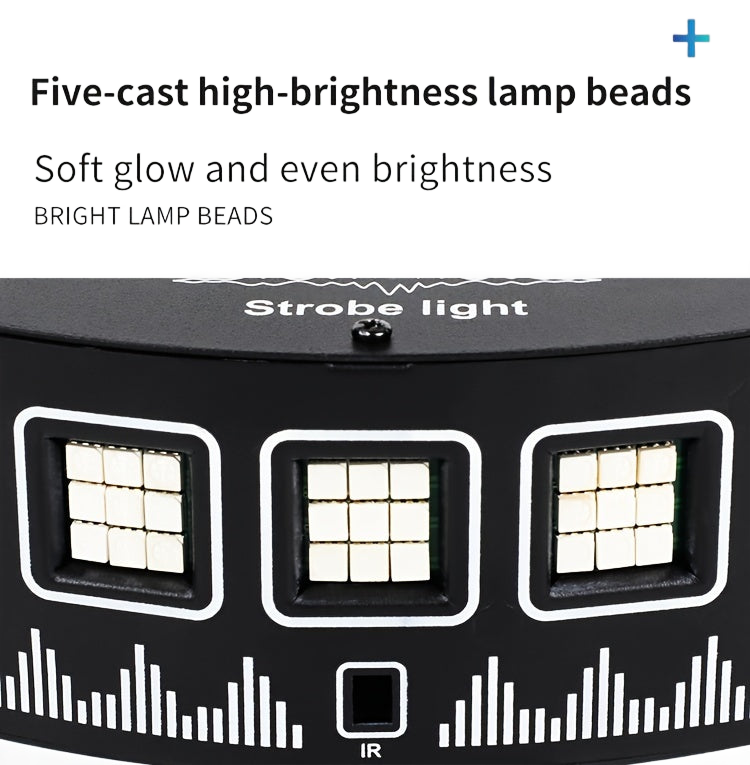 Image from 1pc USB LED Strobe Light with Remote Control – 5-Eye Blacklight Disco Party Lights for Karaoke, Home Decor, and Events, Voice Activated Ambient Lighting for Parties, Father’s Day, Mother’s Day, Black Friday, Cyber Monda - Copy