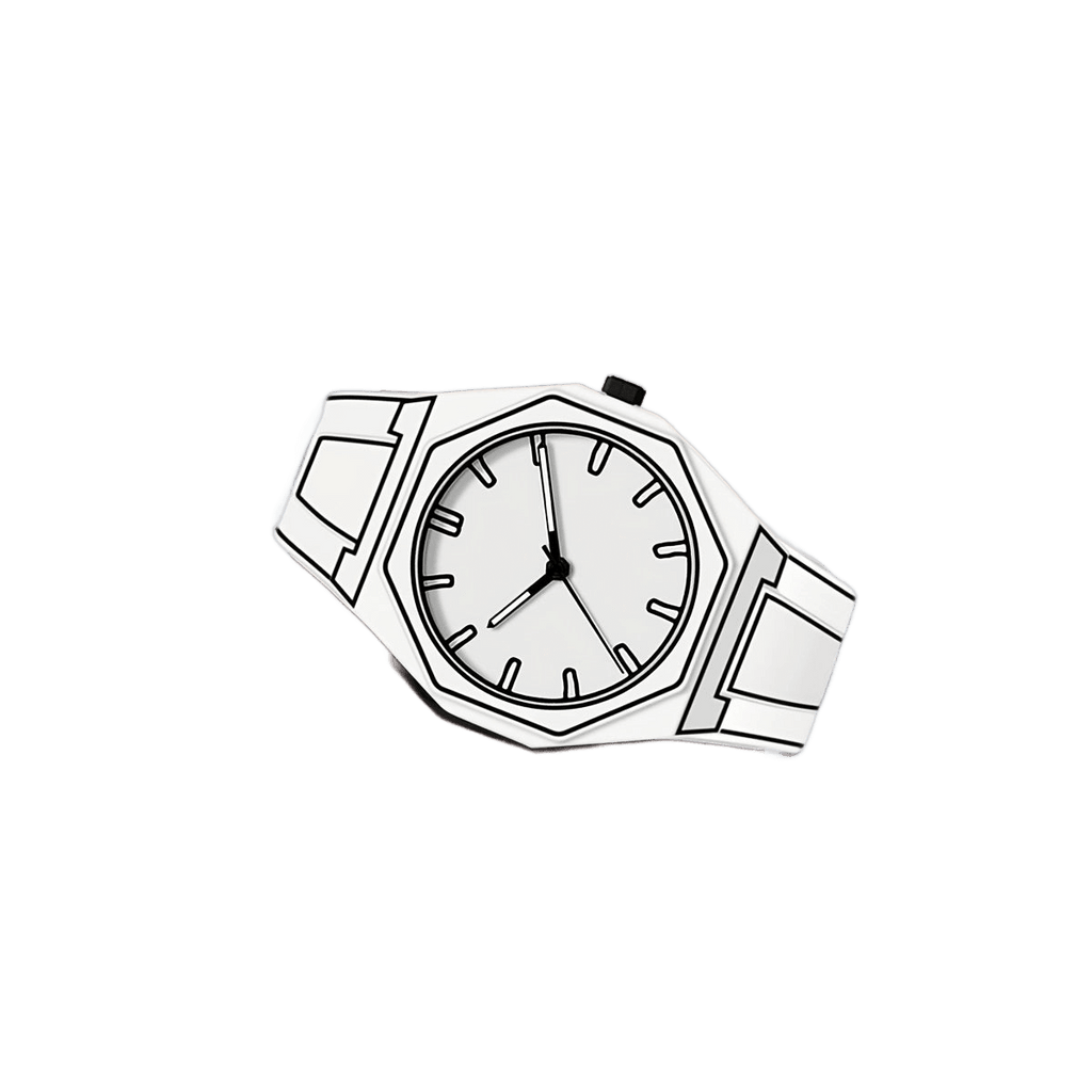 Preppy Style Men'S Watch - Quartz Movement, Silicone Band - TKINGS