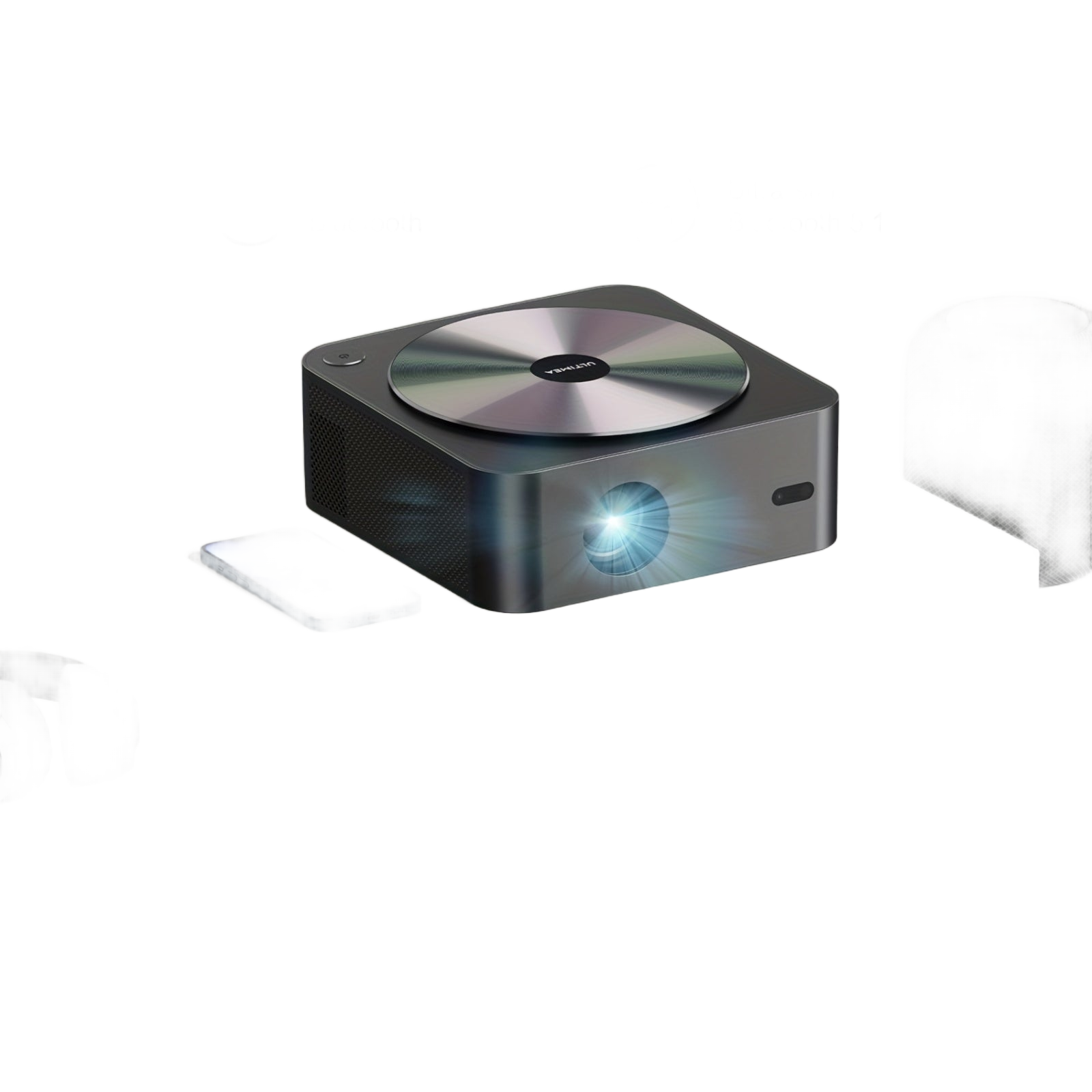Image from ULTIMEA 4K Decoding Projector, Native 1080P, 700/900 ANSI, Auto Focus & Obstacle Avoidance, 6D Keystone, HDR10, WiFi Wireless, Home Cinema Smart Projector - Copy