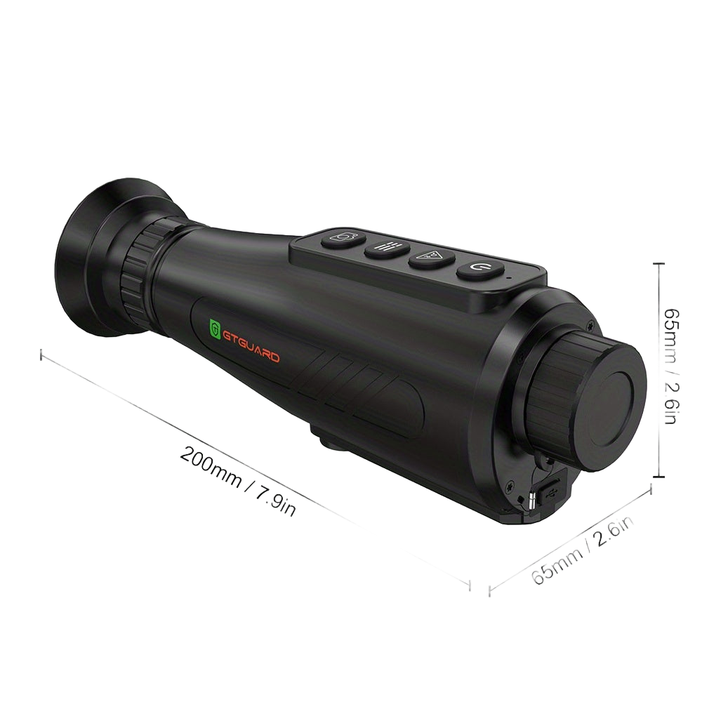 Image from GTGUARD Thermal Monocular 384x288 AI Super-Resolution HD Night Vision Thermal Imaging with 3.63cm AMOLED Screen, 8X Zoom, type C, Multiple Scene Modes for Hunting Travel Outdoor Camping Pet ( AI15) - Copy