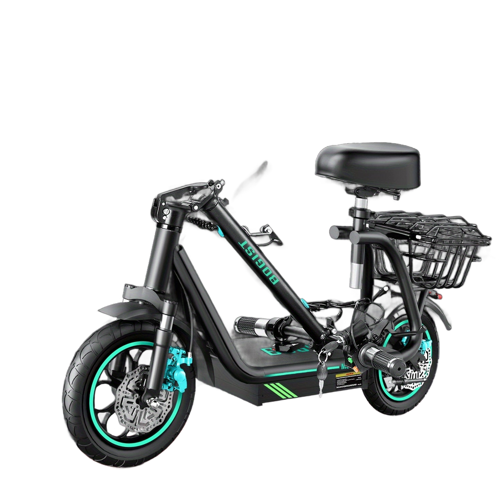 Image from 1pc, Electric Scooter for Adults, 448 W Powerful Motor, Adjustable, Lightweight, 2 Wheel Commuter Scooter with Large and Smooth Wheels - Folding Commuter Electric Scooter - Copy