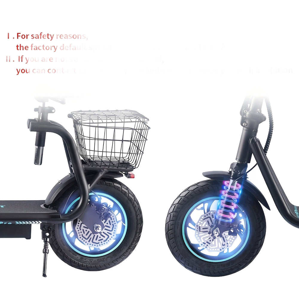 Image from 1pc, Electric Scooter for Adults, 448 W Powerful Motor, Adjustable, Lightweight, 2 Wheel Commuter Scooter with Large and Smooth Wheels - Folding Commuter Electric Scooter - Copy