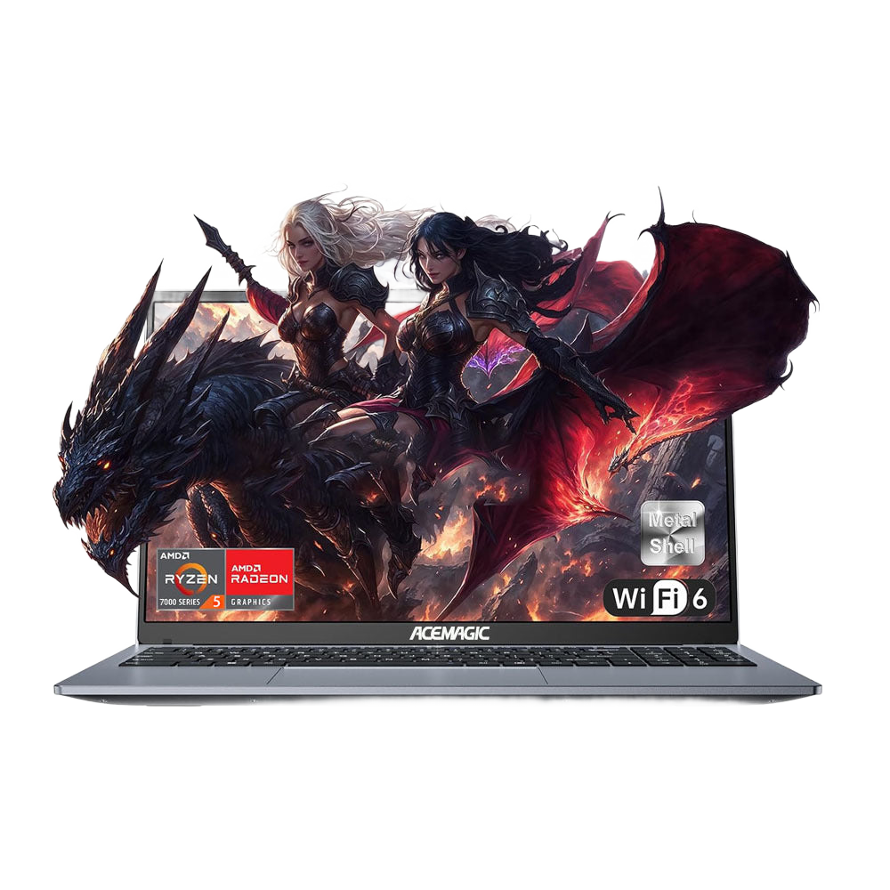 Image from Laptop Computer with AMD Ryzen 5 7430U Processor 6C/12T AMD Radeon Graphics16GB DDR4 512GB NVMe SSD 15.6"Full HD IPS Display Wi-Fi 6 Type-C Full Feature Webcam - Copy