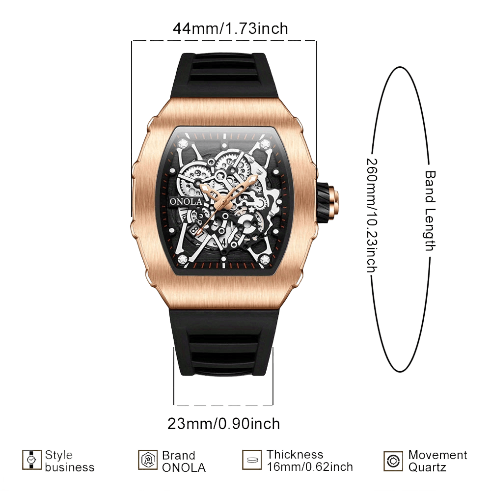 Wine Barrel-Shaped Quartz Watch - Luminous High Quality 30m - TKINGS