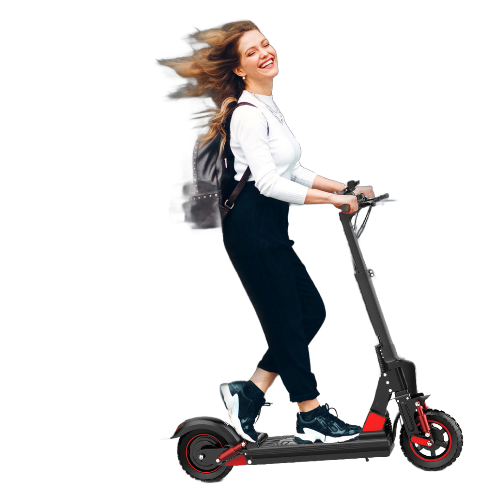 Image from Adult Electric Scooter, Output Current 2A, Output Voltage 54.6V, 500W Powerful Motor, 34-43 Km Range, 120 Kg Maximum Load, Adjustable, Lightweight, 2 Wheel Commuter Scooter with Smooth Large Wheels - Folding Commuter Electric - Copy