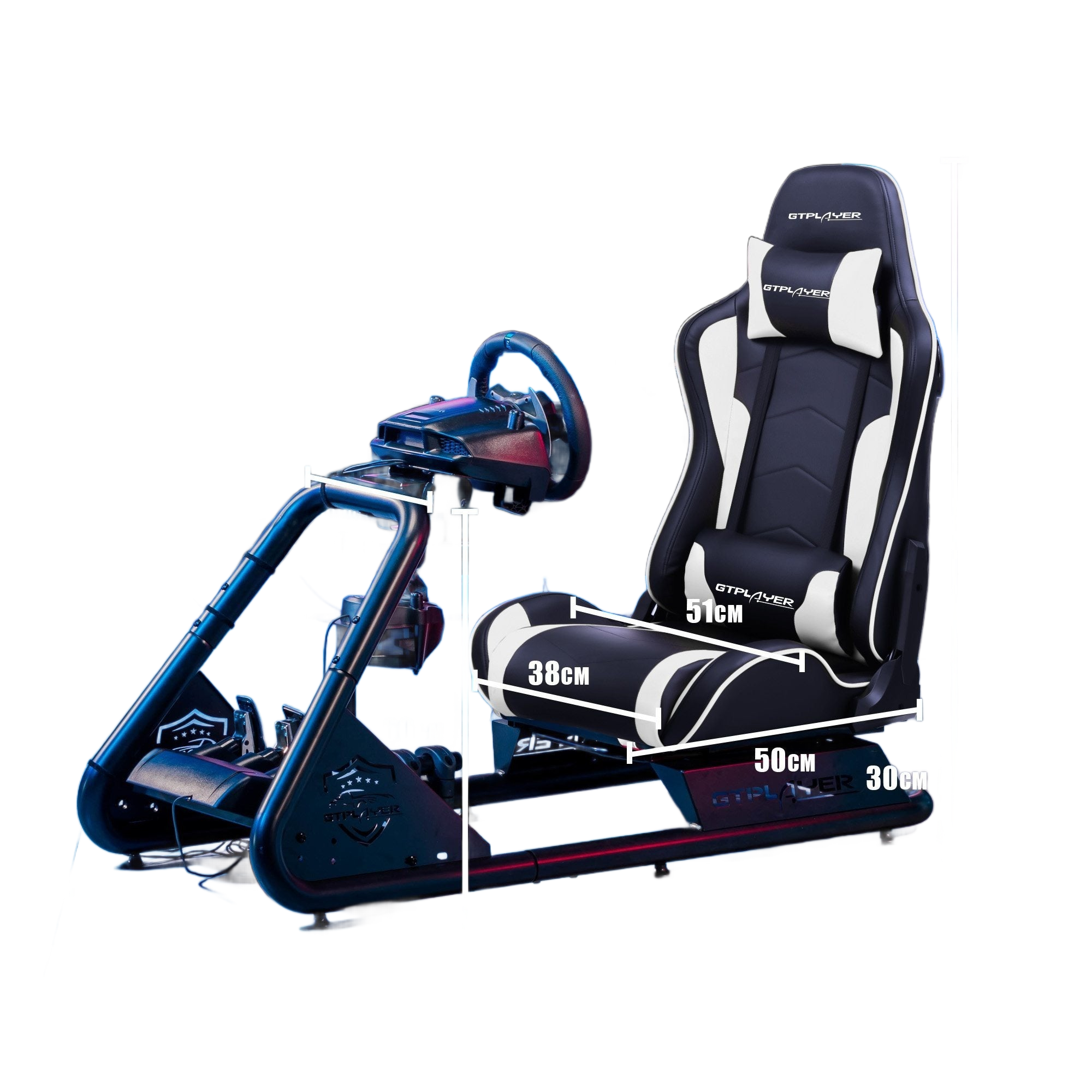Image from Driving Simulator Cockpit, Racing Steering Wheel and Pedal Structure, Automotive Simulation Platform - Copy