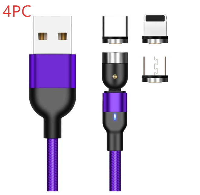 Image from Essager Rotate Magnetic Cable 360 Degree USB Type C Charging Cable Fast Charging Magnet Charger 540 Rotate Micro Magnetic Cable - Copy