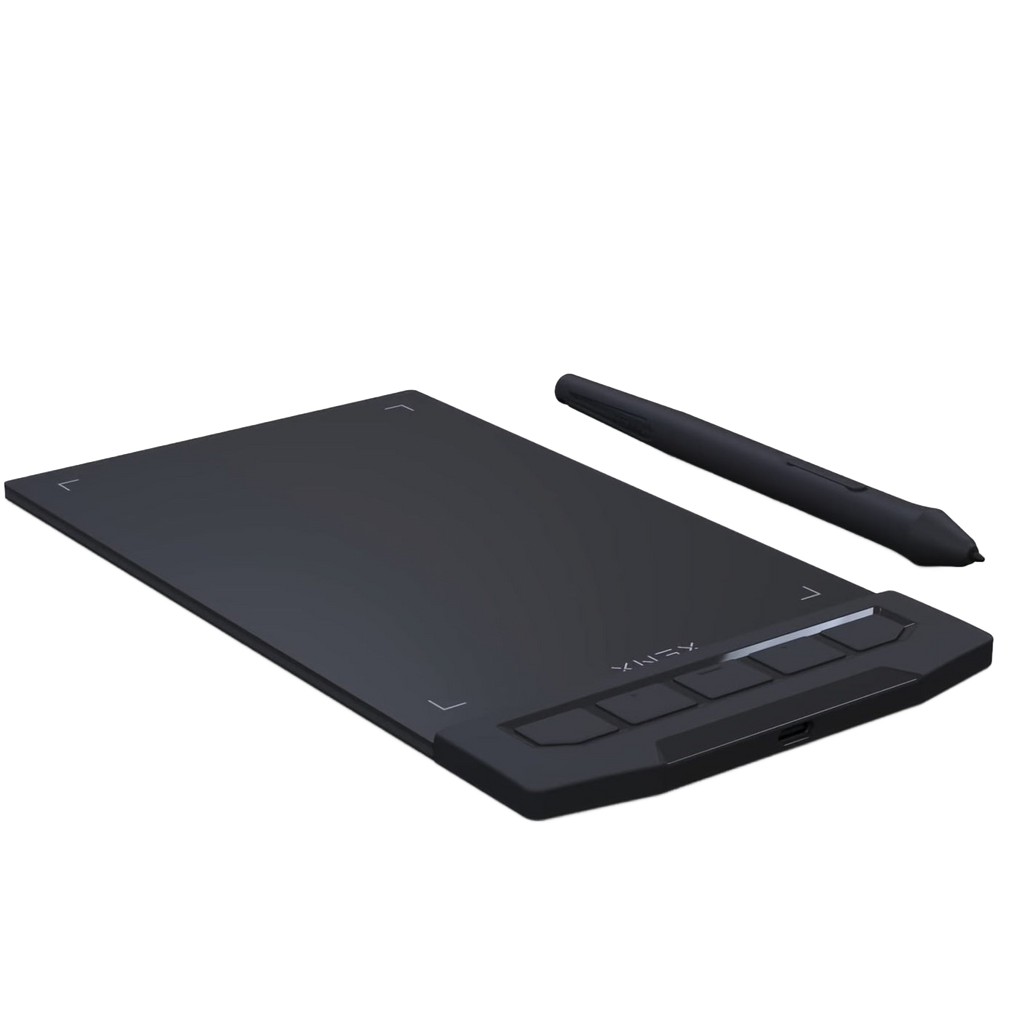 Image from 1pc XENX Drawing Tablet, ABS Material, 8192 Pressure Levels, 5080 LPI Pen Resolution, 266 PPS Reporting Rate, 2 Programmable Buttons, No Battery, Compatible with Mobile & Computer, Portable Design for Digital Art, Animation, - Copy