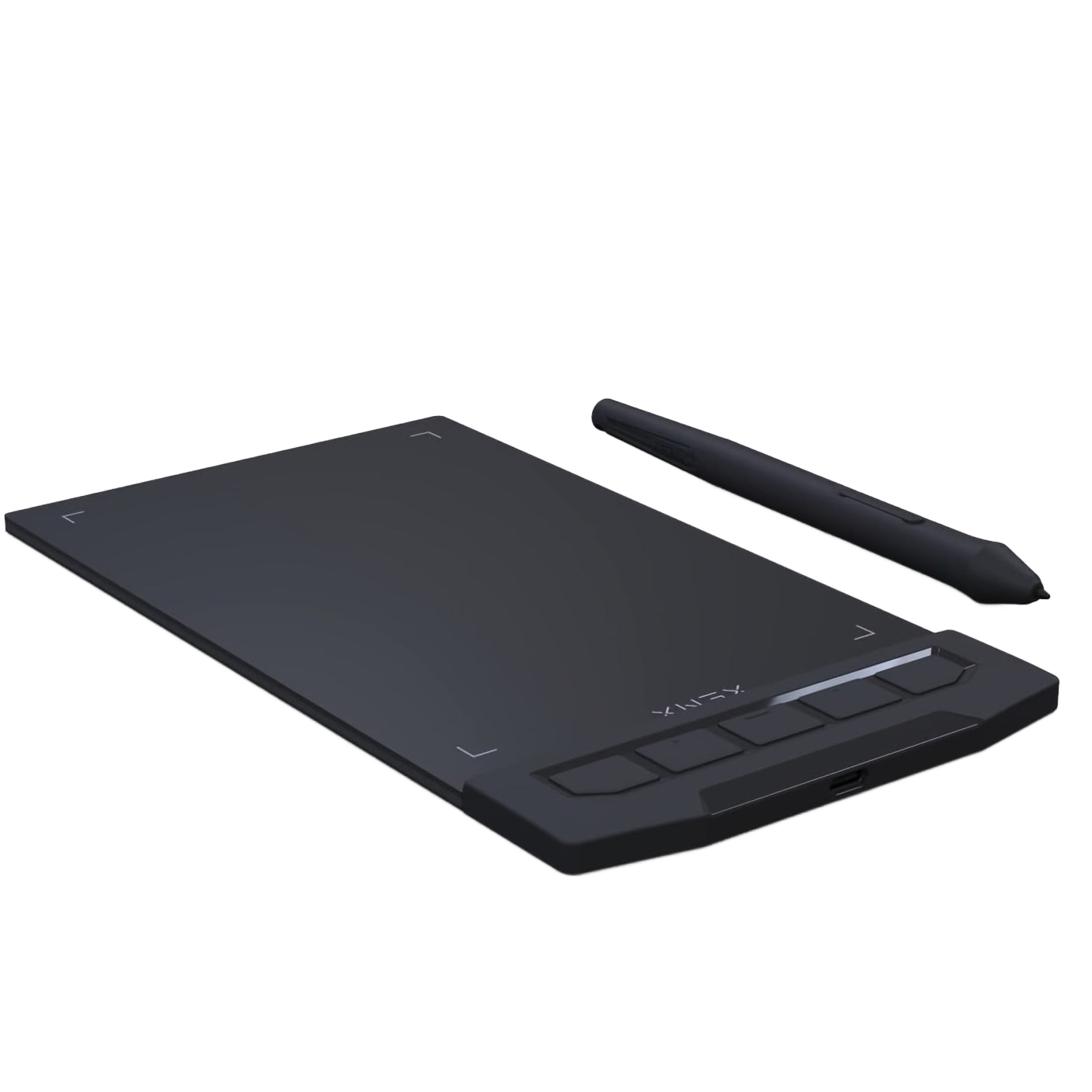 Image from 1pc XENX Drawing Tablet, ABS Material, 8192 Pressure Levels, 5080 LPI Pen Resolution, 266 PPS Reporting Rate, 2 Programmable Buttons, No Battery, Compatible with Mobile & Computer, Portable Design for Digital Art, Animation, - Copy