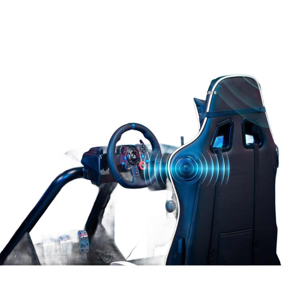 Image from Driving Simulator Cockpit, Racing Steering Wheel and Pedal Structure, Automotive Simulation Platform - Copy