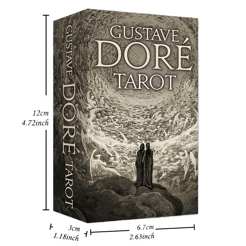 Ancien Gustave Dore Tarot 78-Card Set with Intuitive Guide Book & Fortune - TKINGS