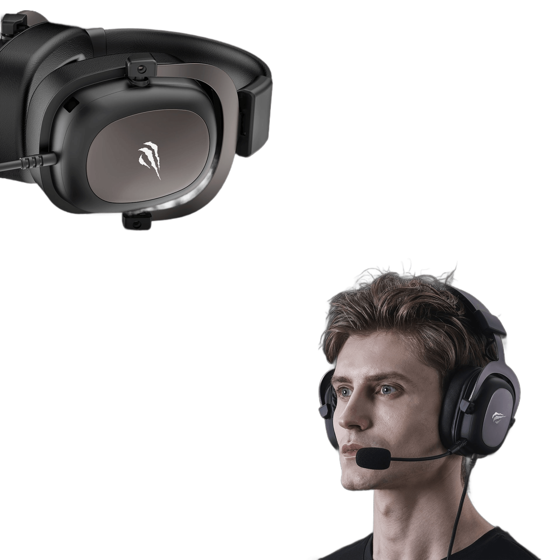 HAVIT Gaming Headset, Use Protein Leather Earmuffs and Detachable Mic - TKINGS