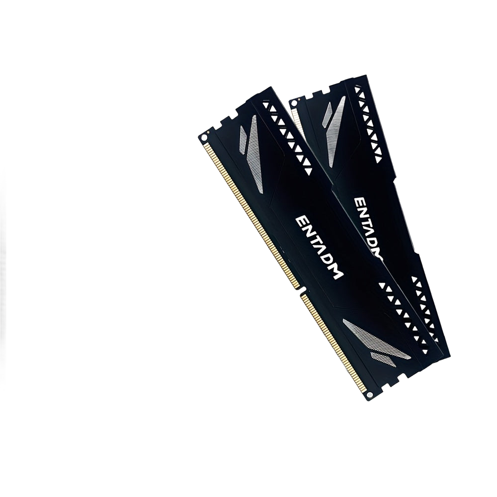 Image from ENTADM 8GB DDR3 1600MHz Desktop Memory - High-Performance PC3 1.5V DIMM with Heat Dissipation, Black & White Design for Gamers & Enthusiasts, Gaming Memory, Sleek Memory Stick, Durable Memory Module - Copy