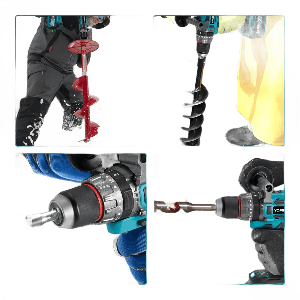 YOFIDRA 700N.M Brushless Electric Impact Drill Cordless Screwdriver - TKINGS