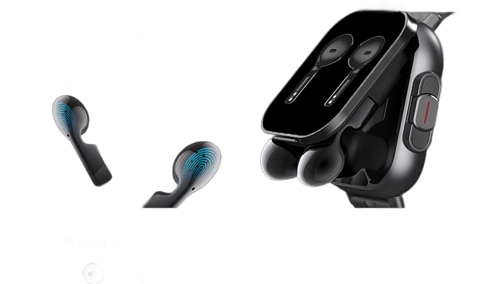 2-in-1 smart watch with Eardbuds sports fitness tracker - TKINGS