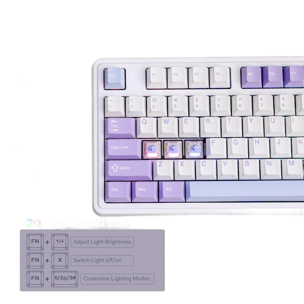 Image from AJAZZ AK980 Mechanical Gaming keyboard, 2.9cm TFT Screen, Volume Knob, 98-Key Gasket Structure, RGB Lighting, Hot-Swappable PR4 - Copy