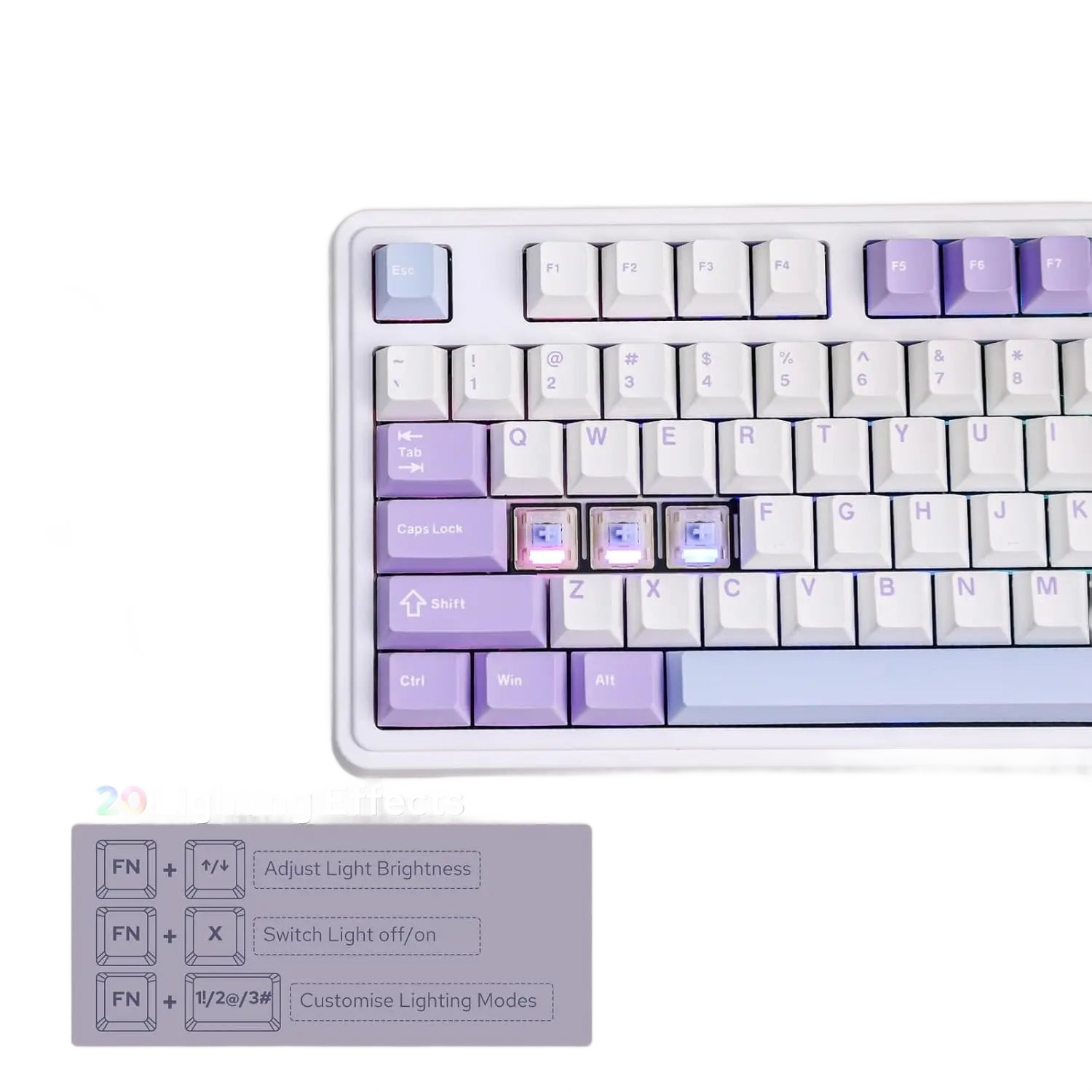 Image from AJAZZ AK980 Mechanical Gaming keyboard, 2.9cm TFT Screen, Volume Knob, 98-Key Gasket Structure, RGB Lighting, Hot-Swappable PR4 - Copy