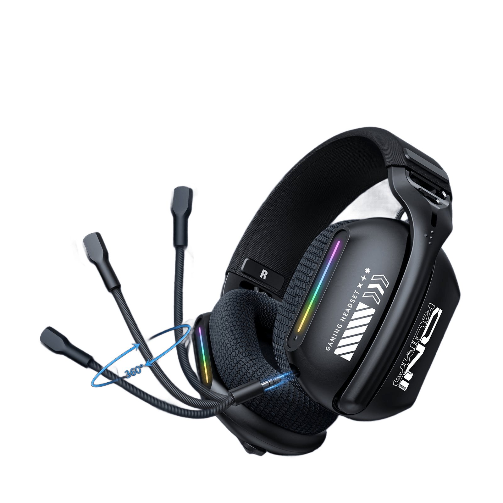 ONIKUMA RGB Light-Up Three-Mode Wireless Headphones - TKINGS